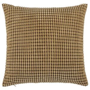 Soft Corduroy Striped Velvet Pillow Cusion Cover, 18"x18" Camel Color